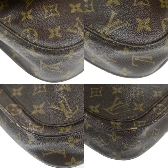 LOUIS VUITTON Saint Cloud GM Shoulder Bag Monogram Leather Brown M51242 65YF359 - Picture 7 of 13